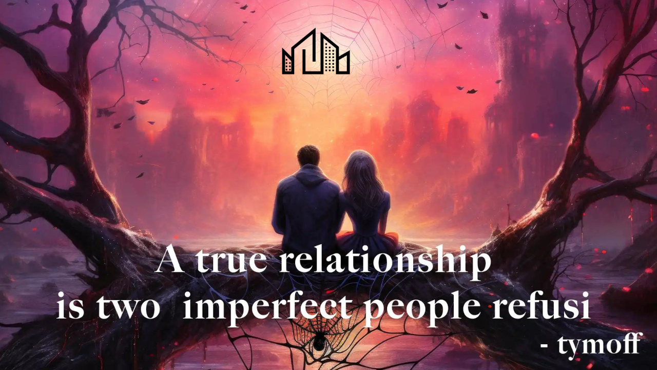 a true relationship is two imperfect people refusi – tymoff